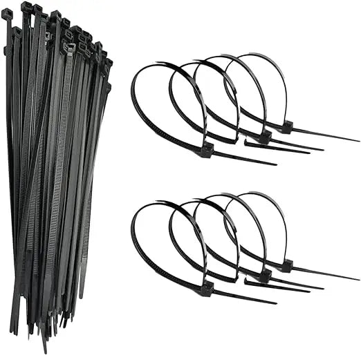 500Pcs Cable Management Assorted Industrial Supply Fasteners Plastic Wire Zip Ties Organiser Nylon Electric Cable Tie