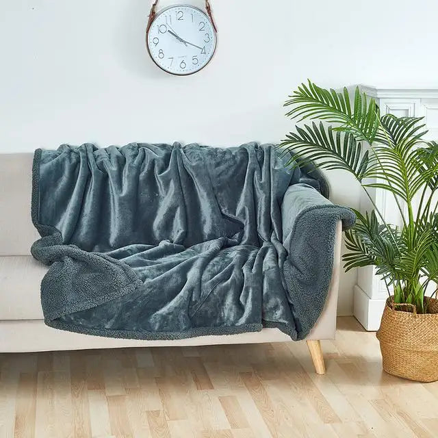 Plus Size Shaggy Blankets for Couple, Winter Thickened Warm Blanket | Waterproof Luxury Rectangle Napping Blanket