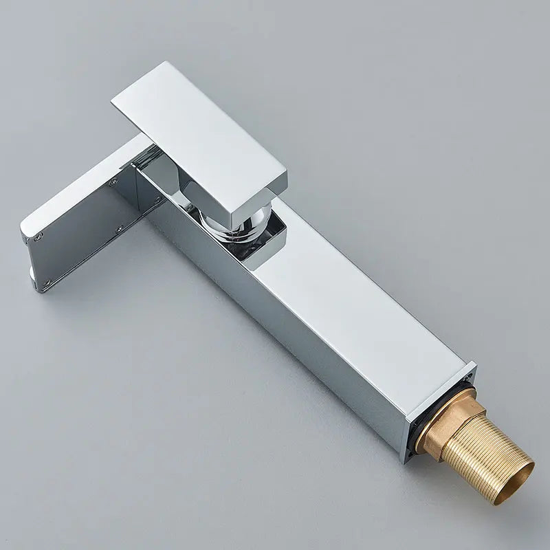 Brass LED Waterfall Bathroom Basin Faucet Deck Mount Cold Hot Water Mixer Crane Tap Short or Tall Tapware Water Flow Motor Free shipping