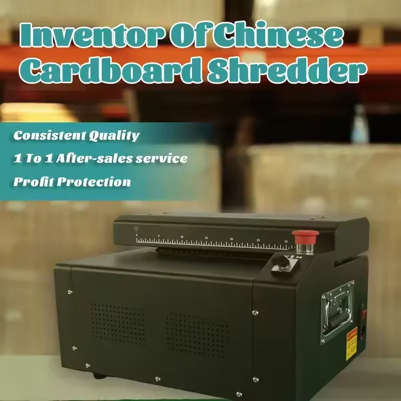 Super Factory Eco-Friendly Reuse Cardboard Kraft Expanding Pad Shredder Corrugated Paper Cutting Machine For Cutting Width 320mm