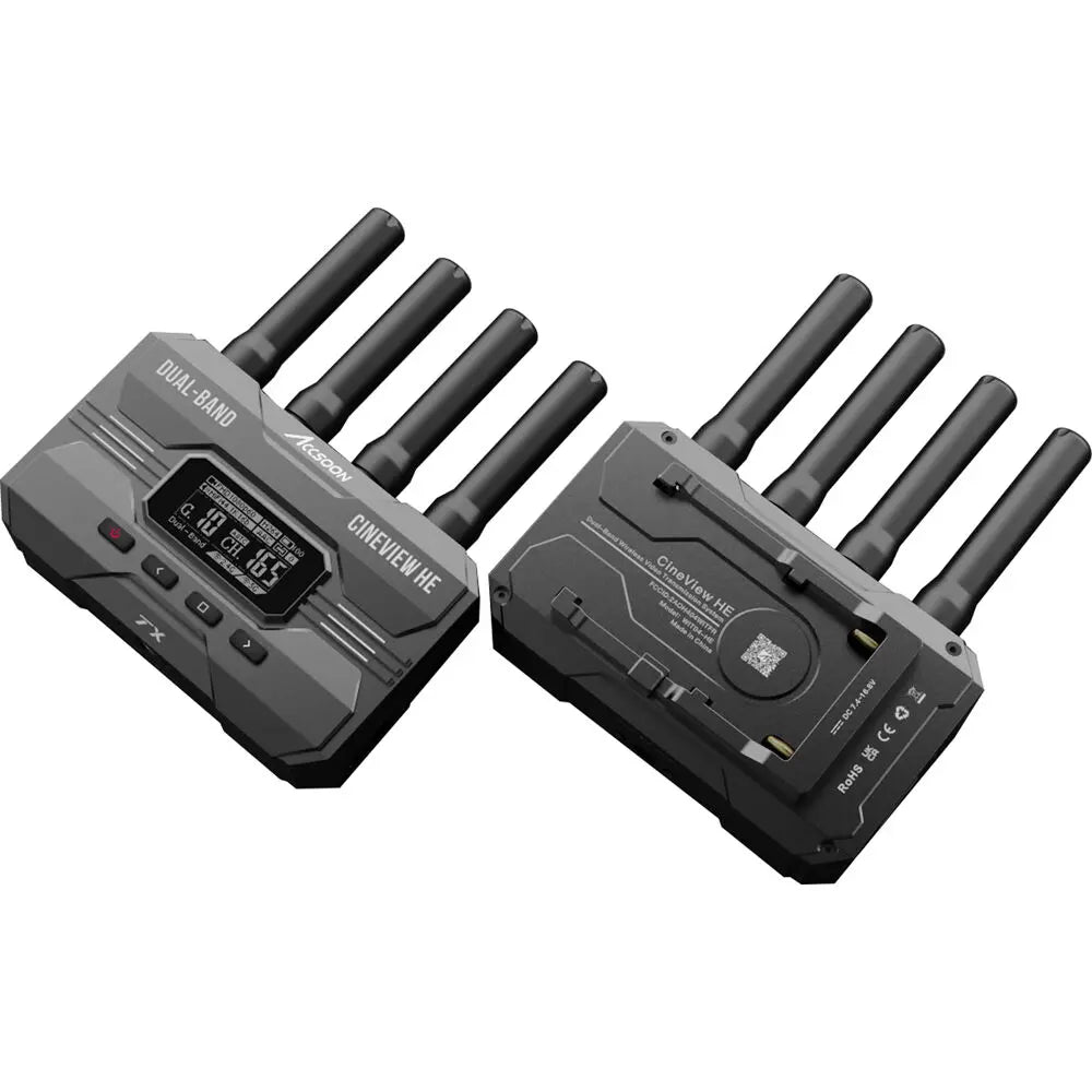 ACCSOON CineView HE Wireless Video Transmission System Transmitter Receiver HDMI 1080p 1200ft to 4 Devices for Live Streaming