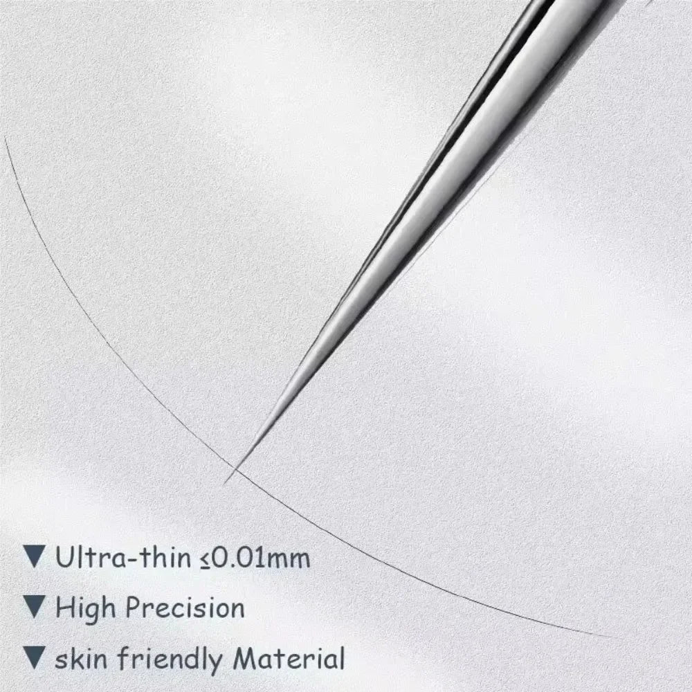 11Pcs Pro Acne Needles Blackhead Remover Ultra-fine No. 5 Cell Clips Pimples Tweezers Facial Pore Cleaning Face Skin Care Tools free Gift laptop stand