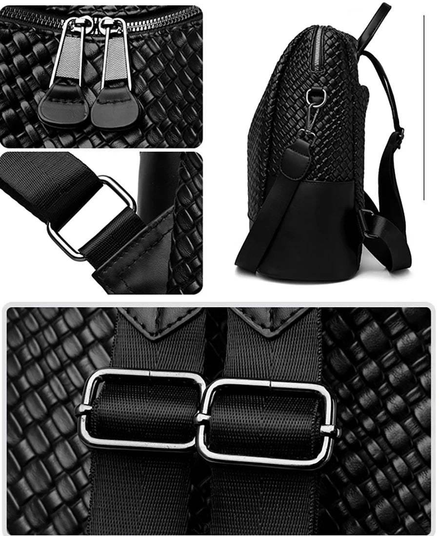 Brand New Collection 2024-2025 Luxury Women's Designer Brand Backpack With Large Capacity And Multifunctional Travel Backpack High Quality Leather Girl Mochila FREE SHIPPING