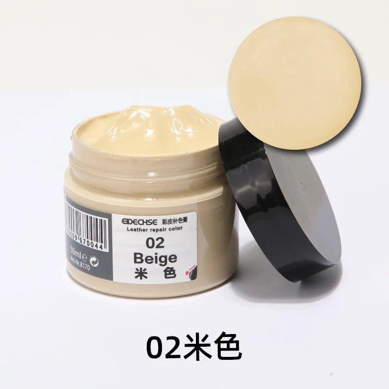 50ml Car Care Leather Skin Refurbish Repair Tool Auto Seat Sofa Coats Holes Scratch Cracks Restoration Cream Repair Paste