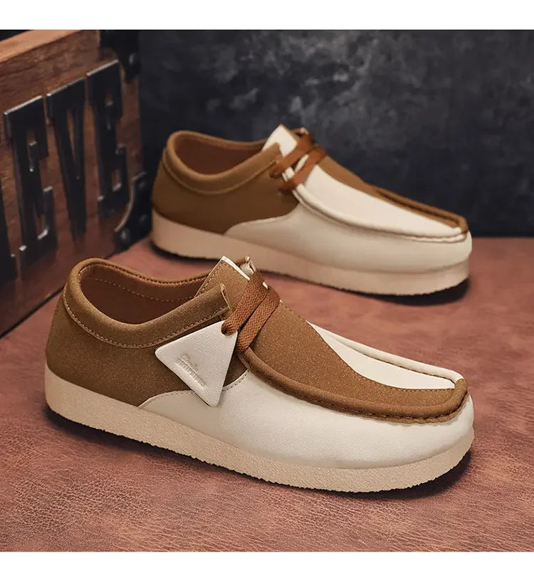 Spring New Retro Trendy One Step Fashion Men's Casual Shoes Outdoor Large Size Versatile Wear resistant Thick soled Men's Shoes