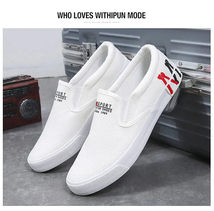 2025 New Canvas Shoes Men Summer Classic Loafers Men Casual Shoes Breathable Lazy Walking Flat Men Shoes Sneakers Plus Size 47