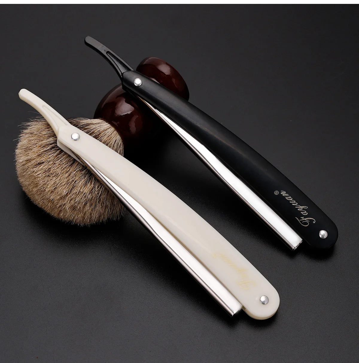 Professional Manual Shaver Straight Edge Stainless Steel Sharp Barber Razor Folding Shaving Beard Cutter With Blade