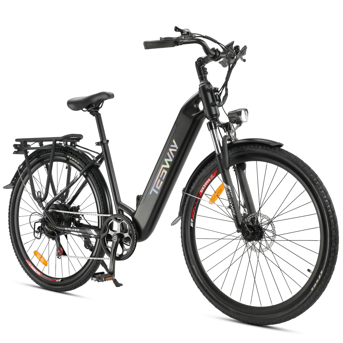 2025 NEW TESWAY Electric Bike 500W Motor 48V 12AH Battery 27.5*2.4-inch Tires 40km/h Max Speed 90km Range Mechanical Disc Brakes