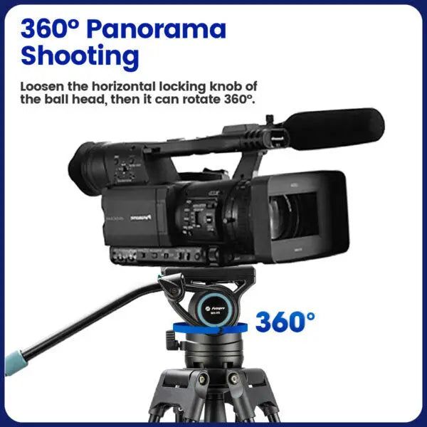 AMAZONY 360° Fotopro Tripod DV-3A Aluminum Adjustable Tripod For Travel And Work
