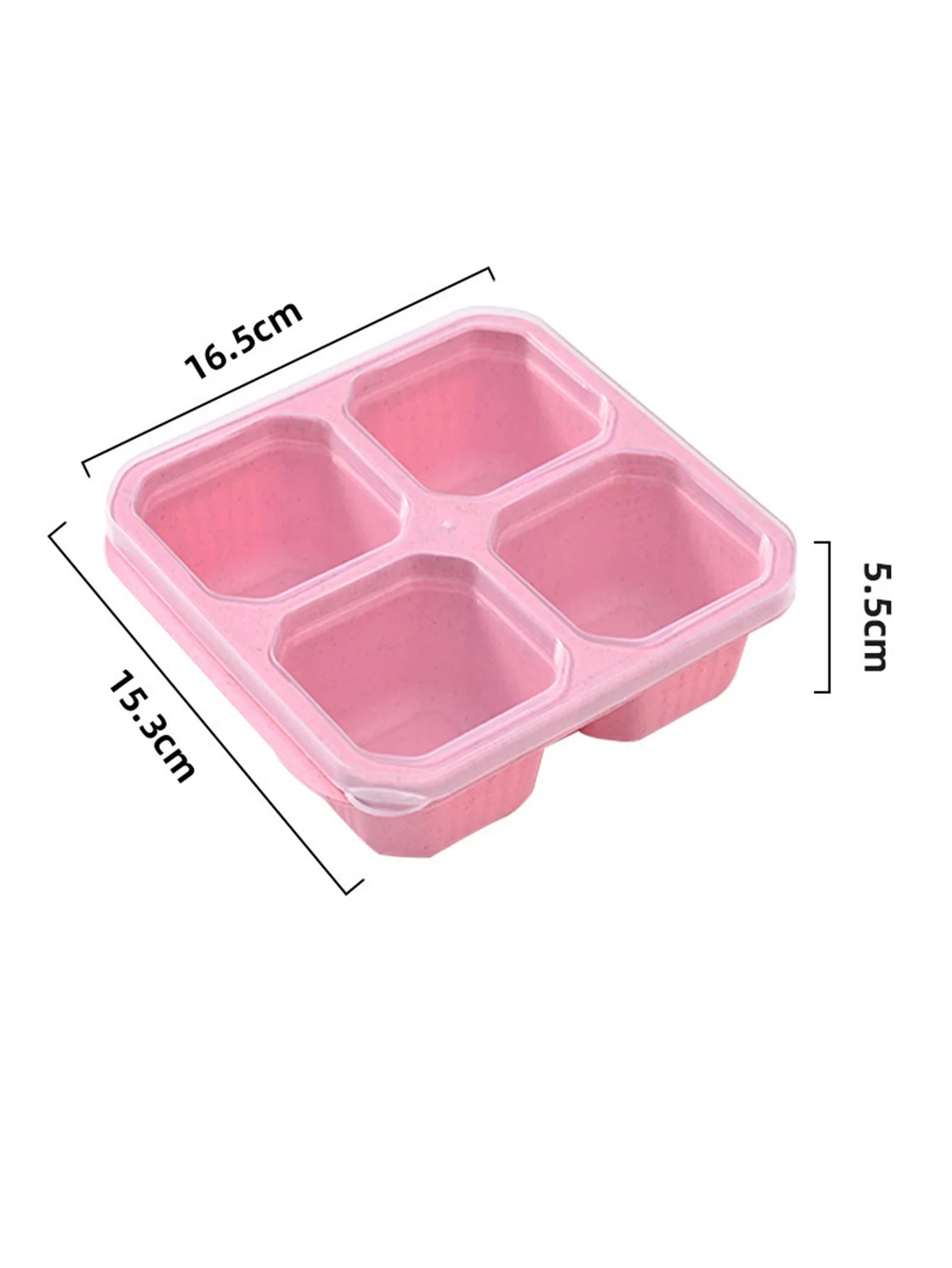 1pc portable kitchen tool meal box with 4 compartments for children and adults, used for home snack storagereusable meal boxes