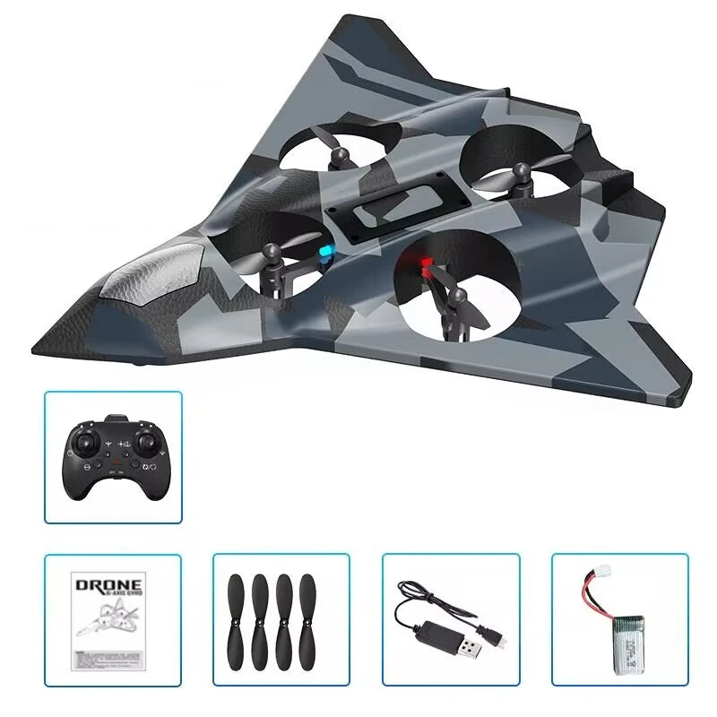 RC Plane 2.4G Remote Control Aircraft Gravity Sensing Helicopter Glider with Light EPP Foam Fighters for Boys Children