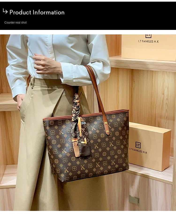 Brand Women's Handbag 2024- 2025 New Autumn/Winter Fashion Large Capacity Designer Shoulder Bag Retro Luxury Handheld Crossbody Mother FREE SHIPPING