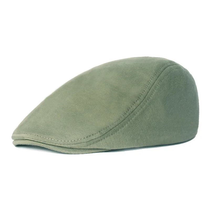Solid Color Simple Felt Peaked Cap Men Women Flat Newsboy Caps Hip Hop Berets Gorras British Painters Hat Outdoor Sun Hat