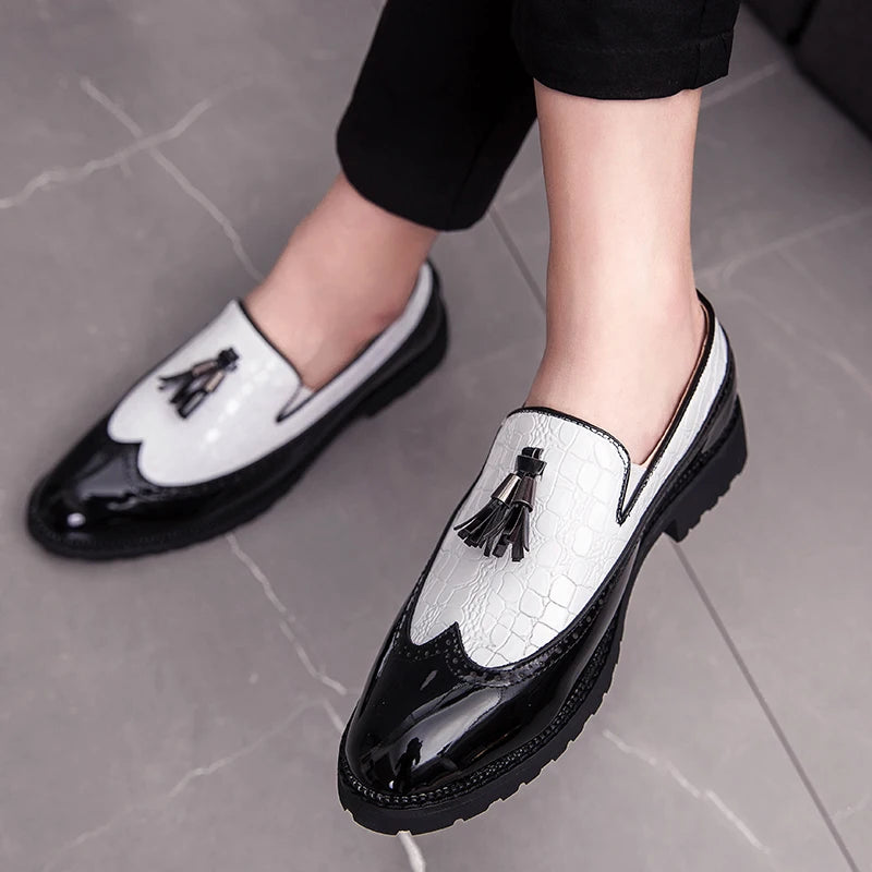 TINTINOS 2024 NEW Fashion Shoe Office Shoes for Men Casual Shoes Breathable Leather Loafers Driving Moccasins Comfortable Slip on 2024 Three Color