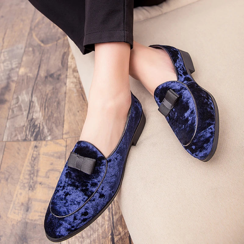 New Collection 2024-2025 Men Loafers Comfortable And Breathable Butterfly Knot Formal Business Shoes