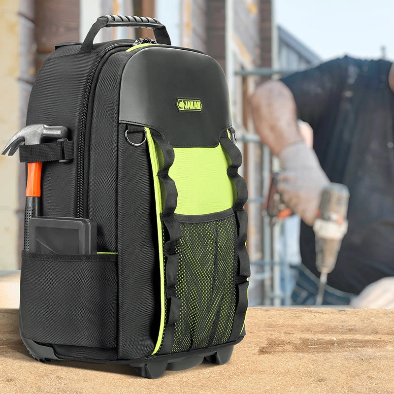 Tool Bag on Wheels Men's Trolley Tool Backpack Large Capacity Tool Bags For Electrician