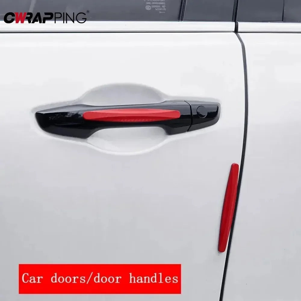 6/4 Piece Car Anti-collision Protection Strip Auto Front Rear Bumper Corner Protector Guard Decoration Strip for Car Accessories