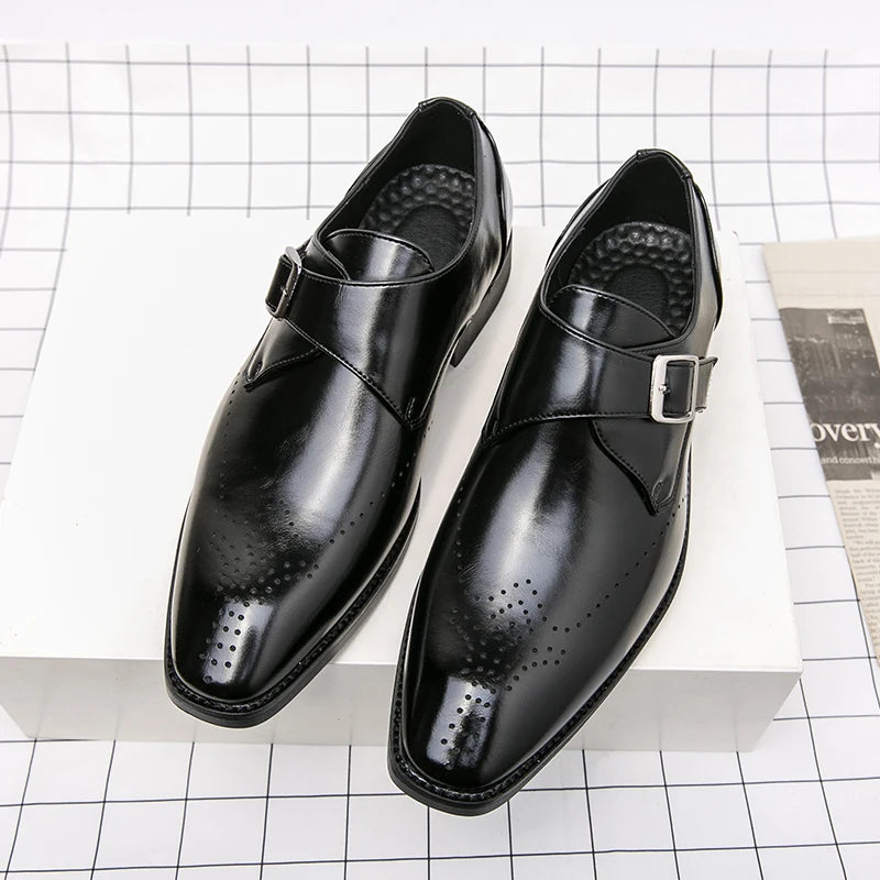 WAERTA 2025 Italian Dress Shoes Men Wedding Shoes High Quality Casual Loafer Designer Flat Shoes Zapatos Hombre Plus Size 38-48