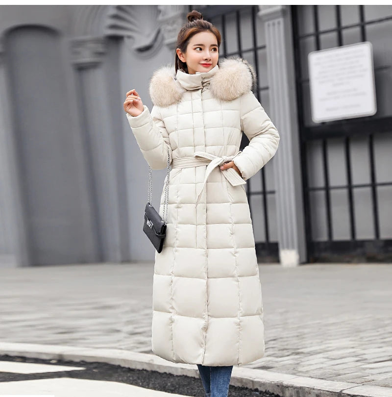 2024 - 2025 New Arrival Fashion Slim Women Winter Jacket Cotton Padded Warm Thicken Ladies Coat Long Coats Parka Womens Jackets