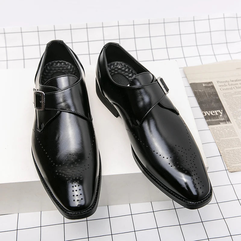 WAERTA 2025 Italian Dress Shoes Men Wedding Shoes High Quality Casual Loafer Designer Flat Shoes Zapatos Hombre Plus Size 38-48