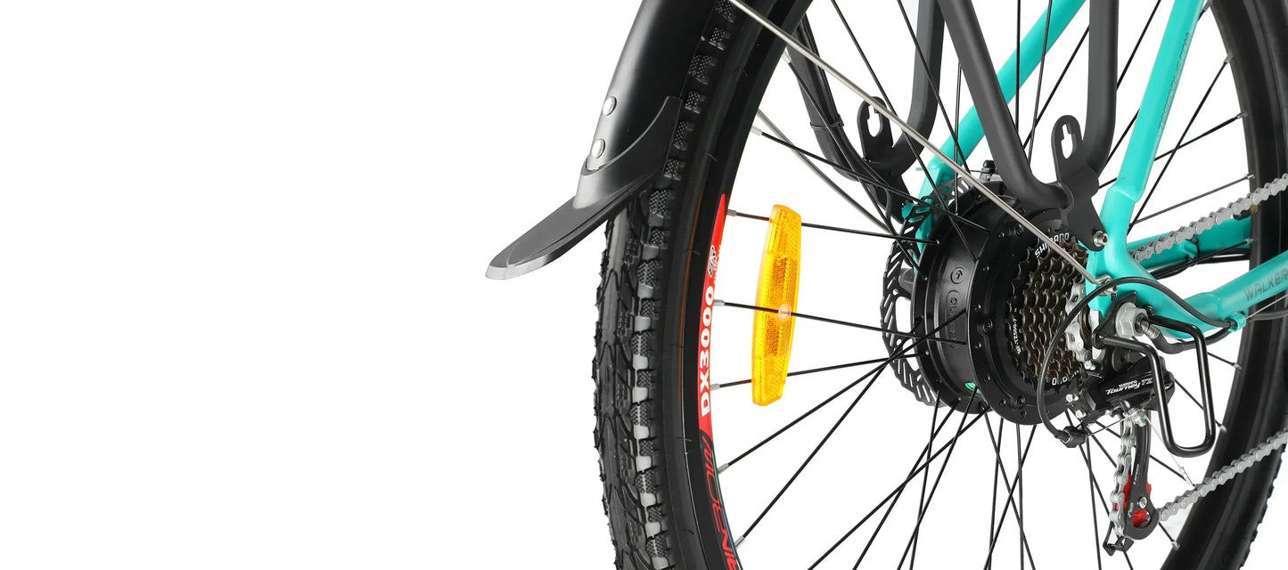 2025 NEW TESWAY Electric Bike 500W Motor 48V 12AH Battery 27.5*2.4-inch Tires 40km/h Max Speed 90km Range Mechanical Disc Brakes
