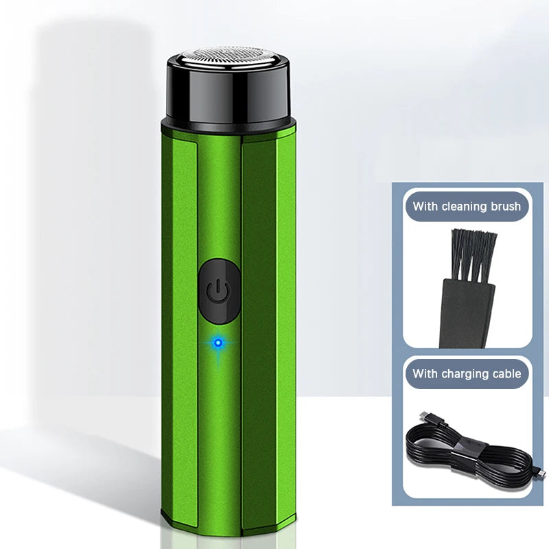 Portable Mini Electric Shaver For Men Electric Razor Beard Knife USB Charging Men's Shavers Face Body Razor Shaving Machine buy one and get Free laptop stand free shipping