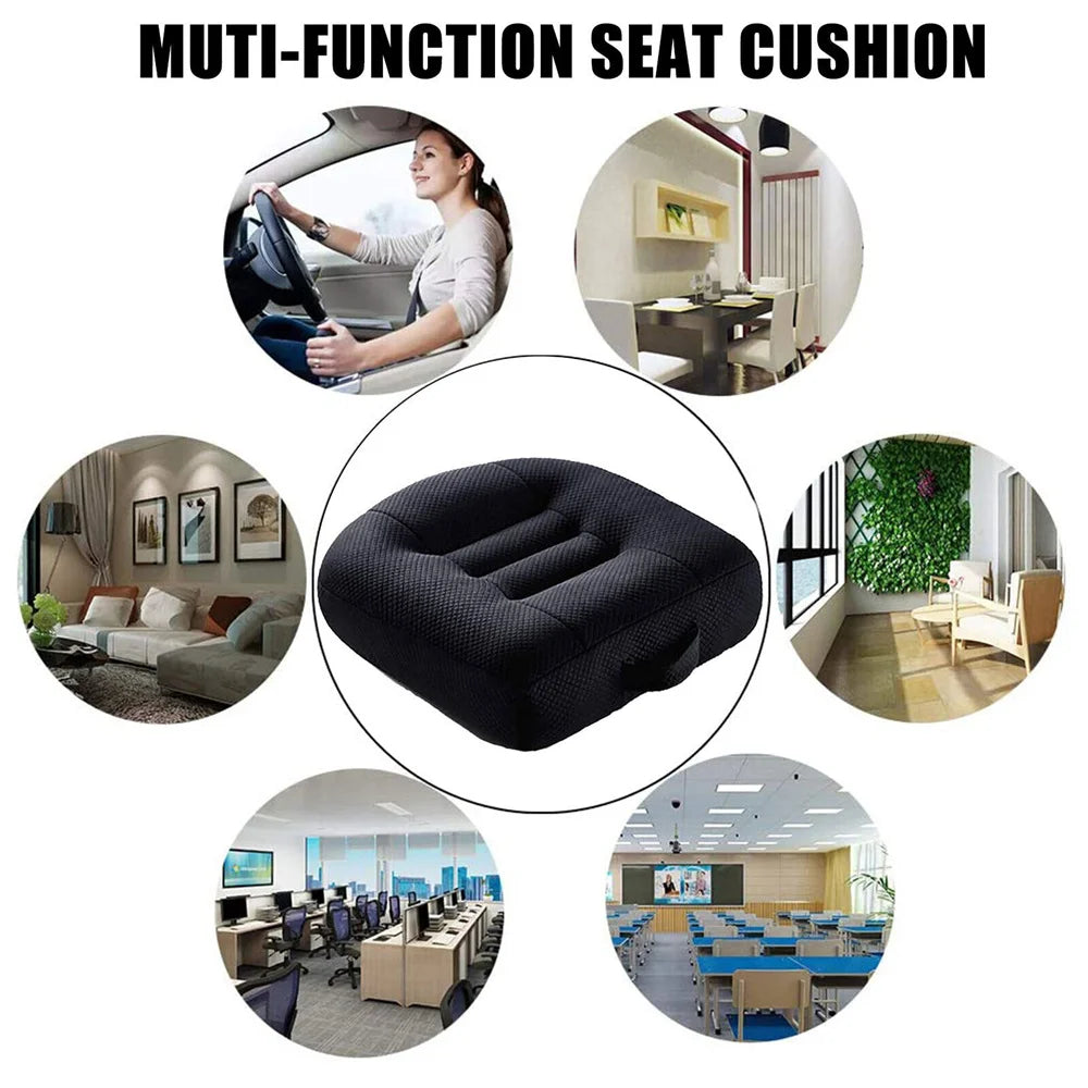 AMAZONY Portable Car Seat Booster Cushion Heightening Height Boost Mat Breathable Driver Expand Field Of View Lift Interior Seat Pad
