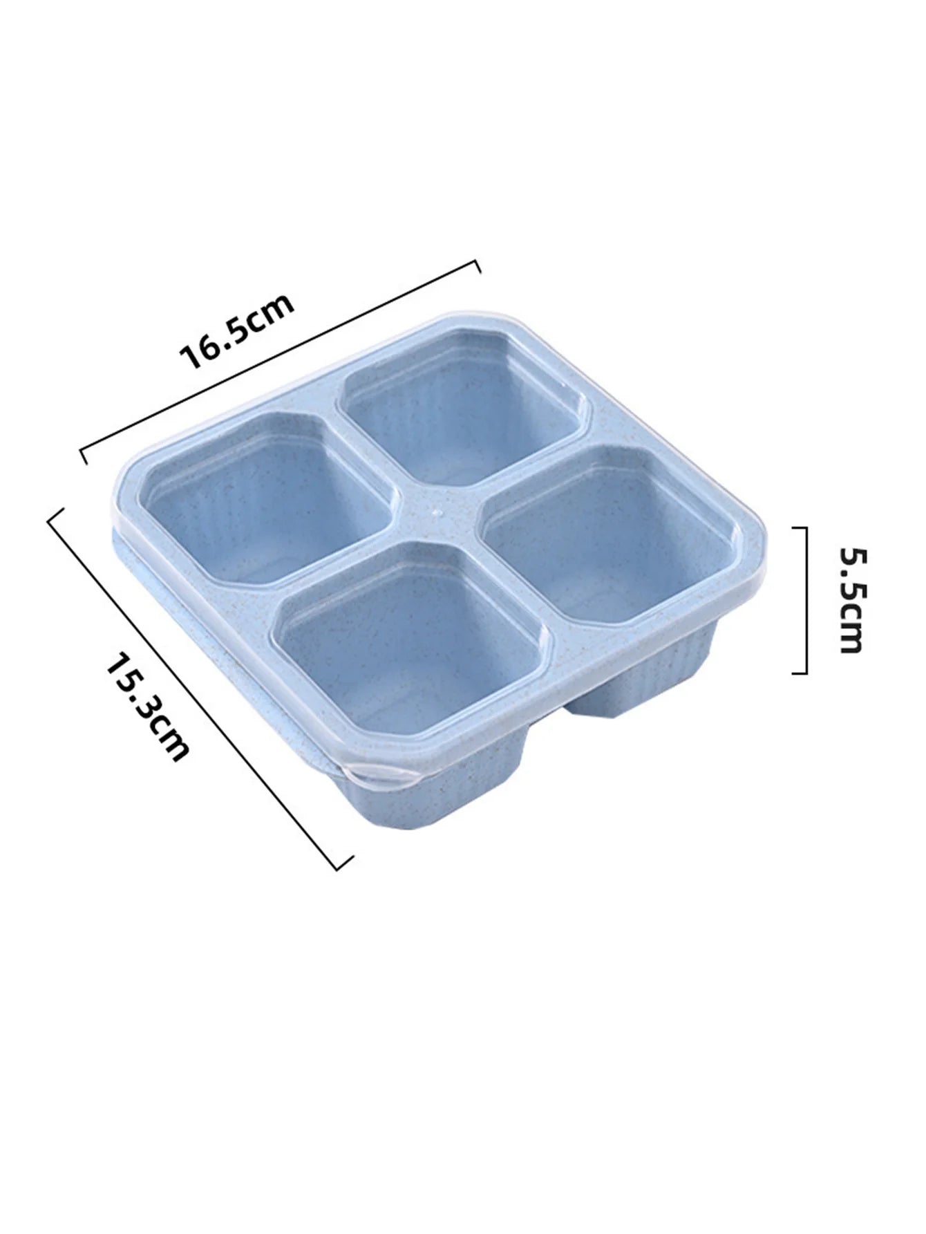 1pc portable kitchen tool meal box with 4 compartments for children and adults, used for home snack storagereusable meal boxes