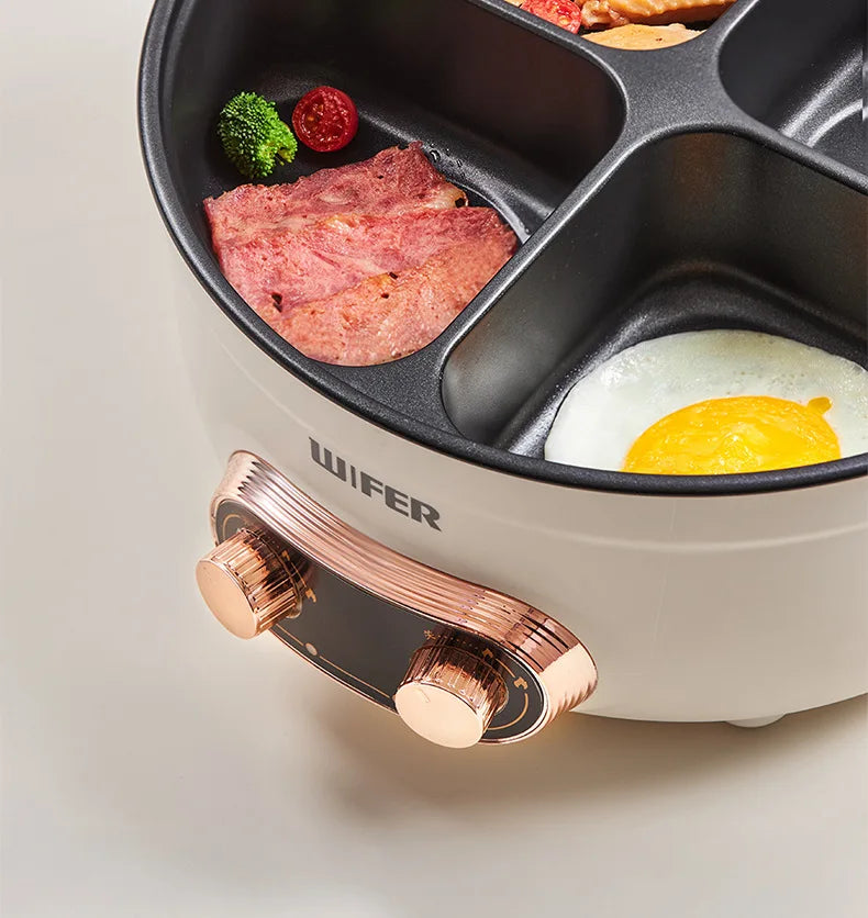 220V/Home split control electric hot pot Yuanyang multi-functional four-palace grid since hi lazy pot