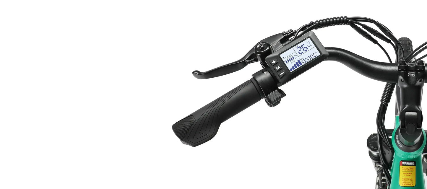 2025 NEW TESWAY Electric Bike 500W Motor 48V 12AH Battery 27.5*2.4-inch Tires 40km/h Max Speed 90km Range Mechanical Disc Brakes