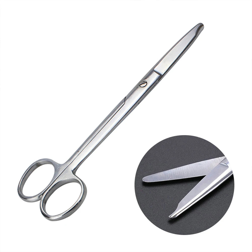 10cm-16cm All Stainless Steel Scissors, Curved Straight Pointed Round head, Home Safety Shaped Gauze Cutting and Thread Removal