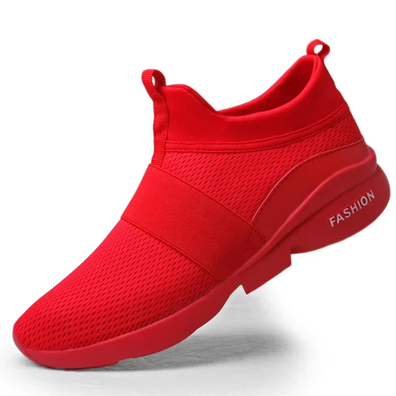 2025 Men Casual Shoes Sneakers Fashion Loafers Comfortable Mesh Mens Shoes Footwear Lightweight Walking Shoes White Size 46 Big Big SALES Now