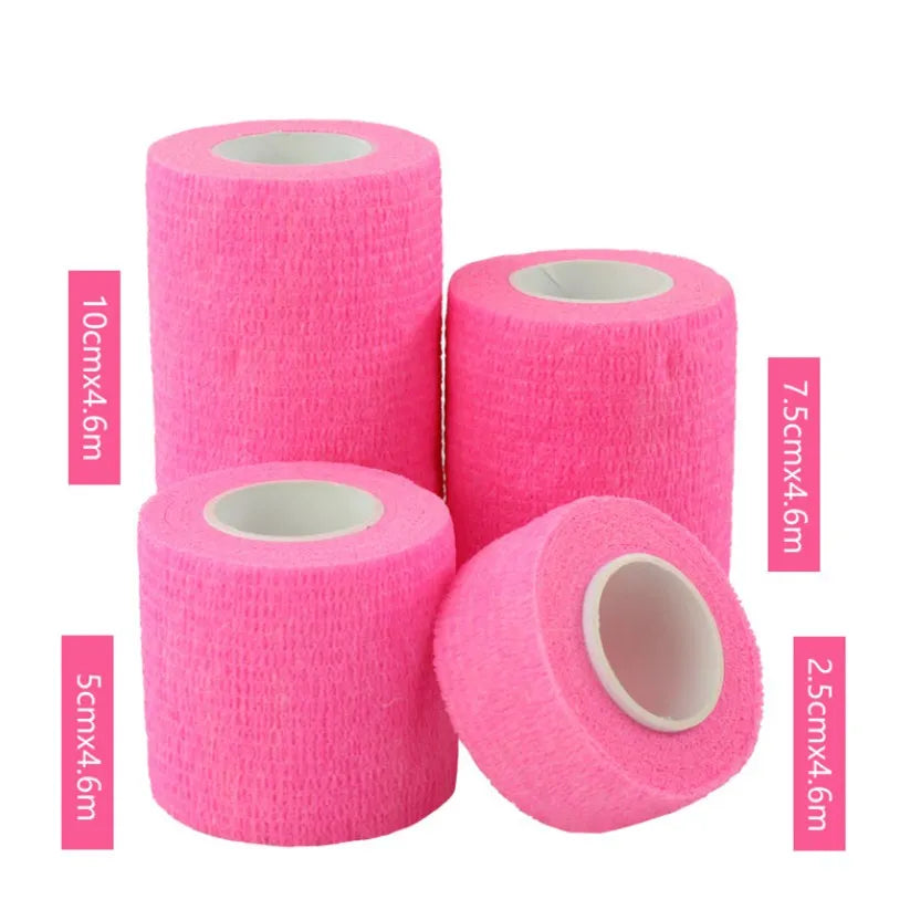 4.6M Sport Tape Waterproof Self Adhesive Elastic Bandage Muscle Tape Finger Joints Wrap Bandage Nonwoven Cohesive Bandage