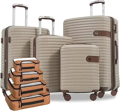 Hardshell Luggage Sets 4 piece Lightweight Suitcases With Wheels TSA Lock Expandable