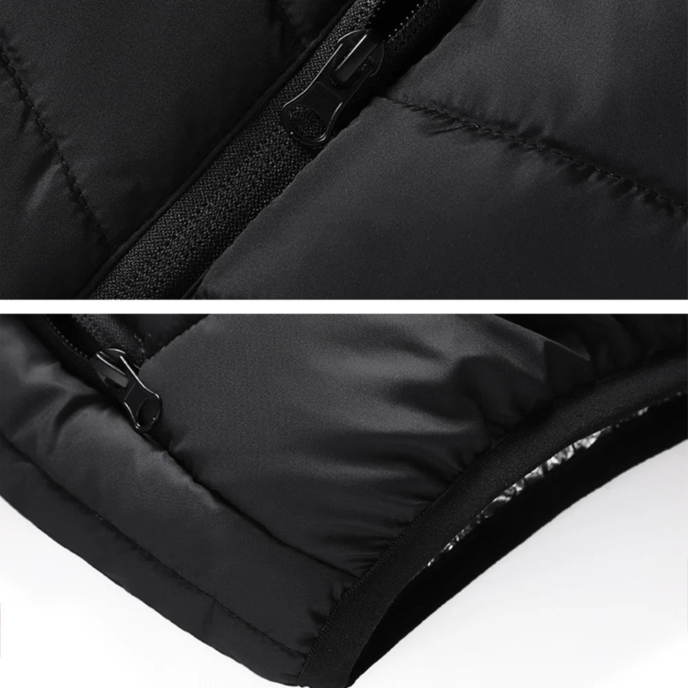 21 Zone Heating Vest Men's USB Infrared Thermal Jacket Smart Heating Clothes New Winter Cold-proof Thick Sleeveless Coat Hiking