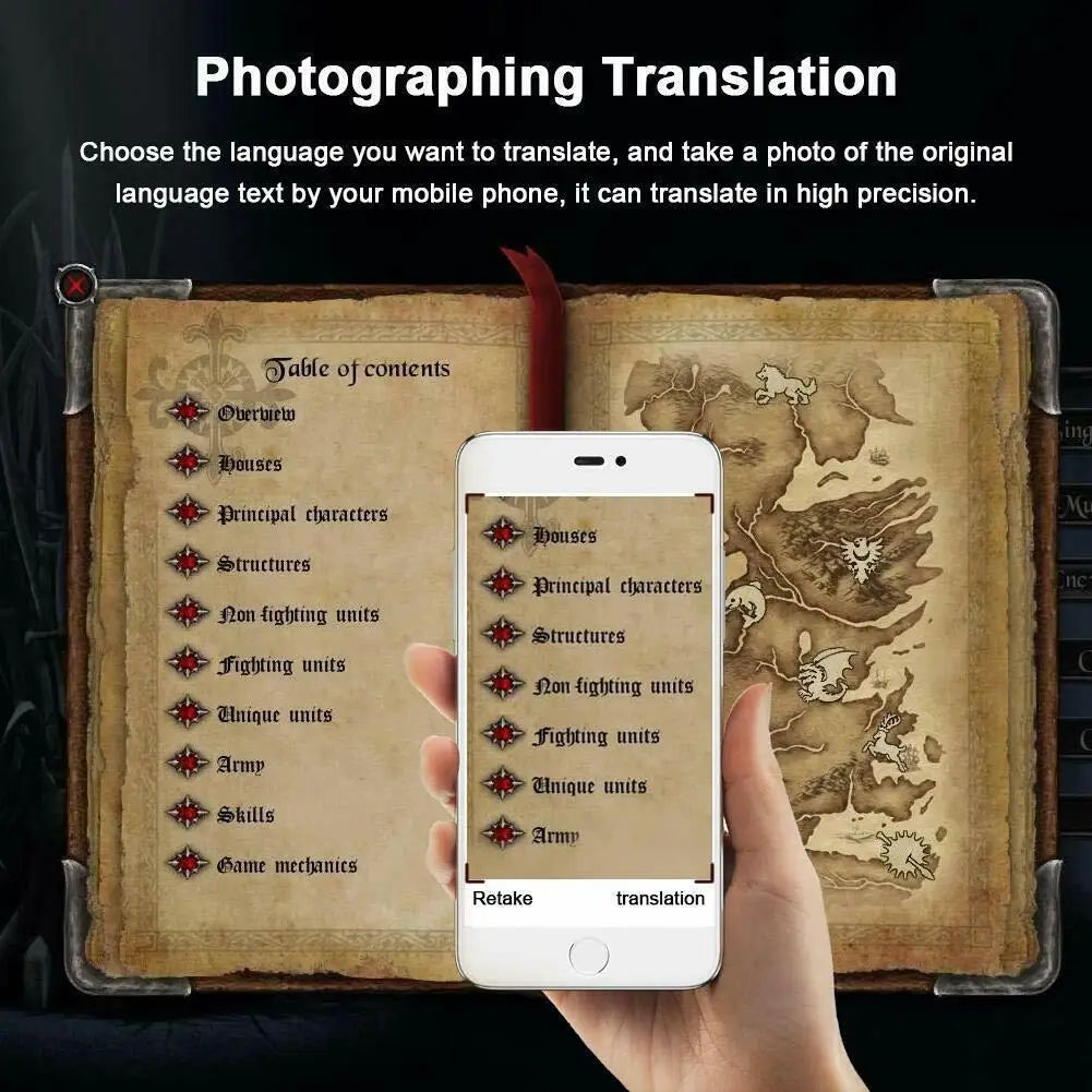 Terraspeak T8 Wireless Voice Translate 40 Languages Multi Smart Instant Translated 2 Way Real Time Voice Translator for Business Travel Study