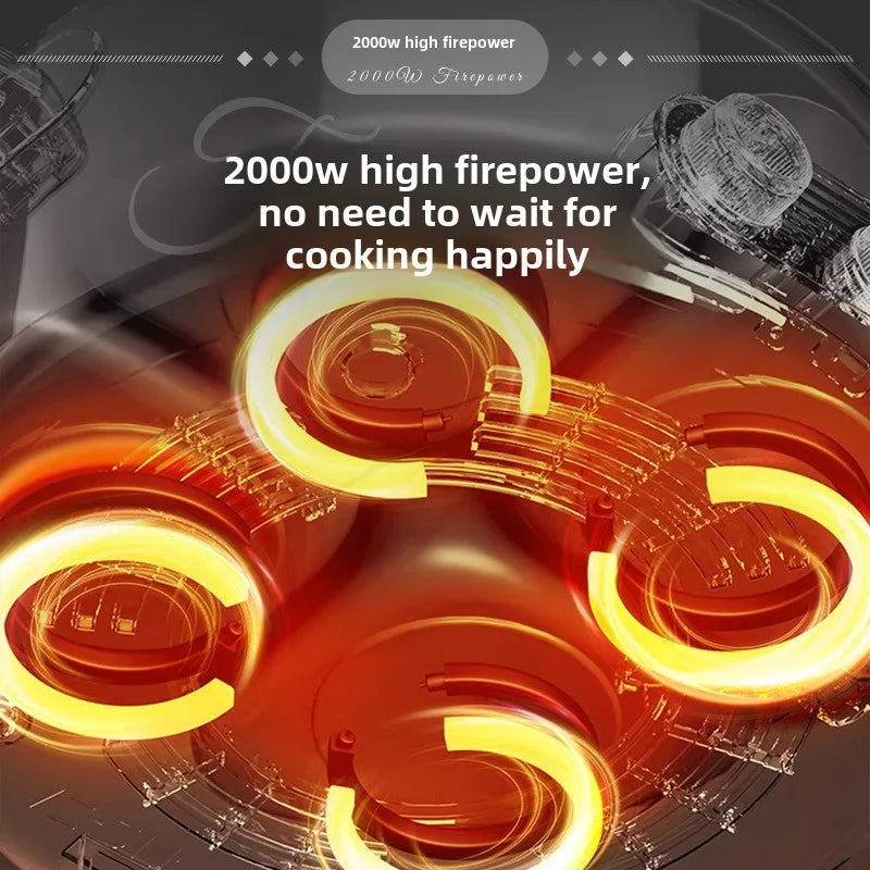 220V/Home split control electric hot pot Yuanyang multi-functional four-palace grid since hi lazy pot
