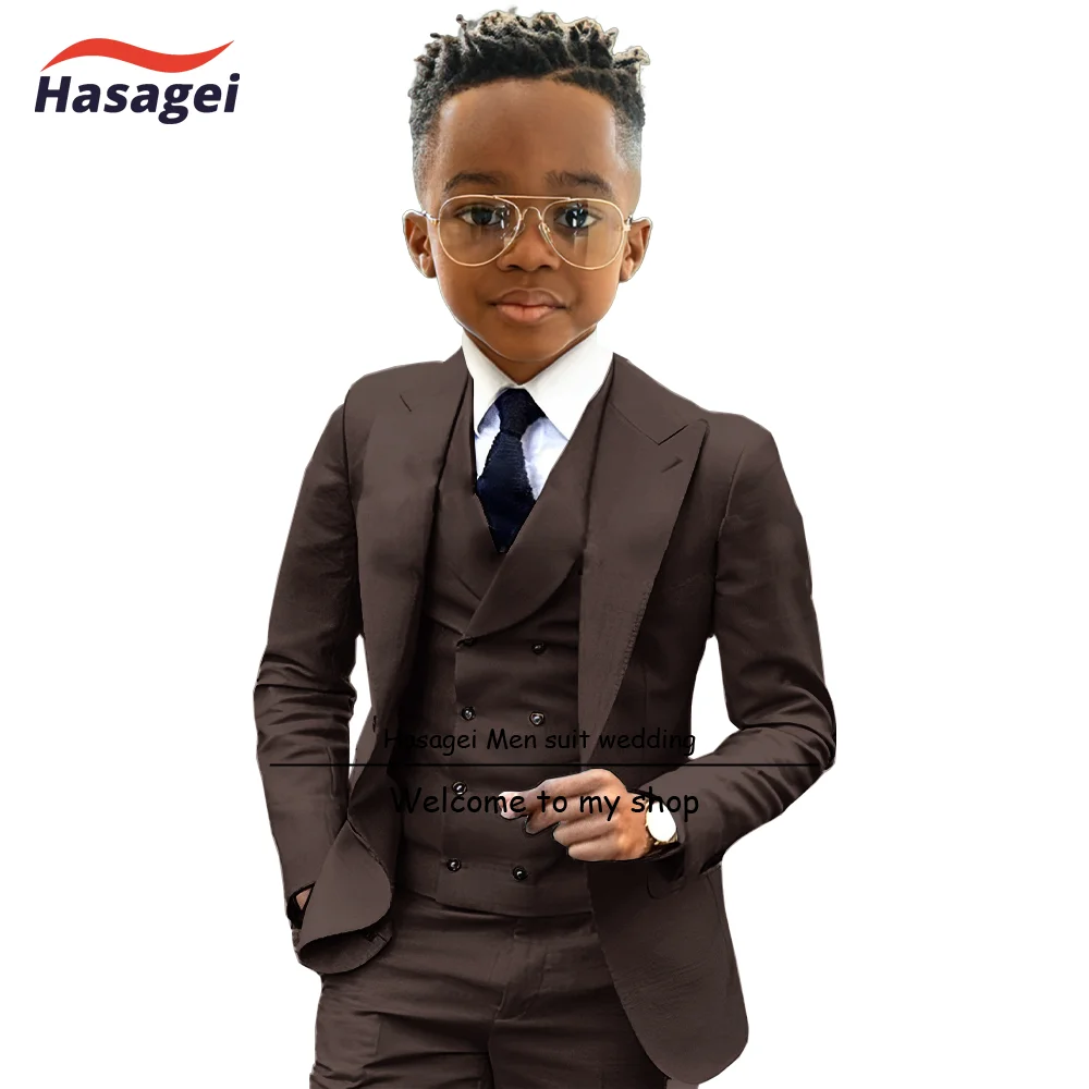 2024 - 2025 Mint Color Suit Kids Blazer Pants Vest 3 Piece Set Party Wedding Boys Tuxedo 2-16 Years Old Customized Festival Blazer