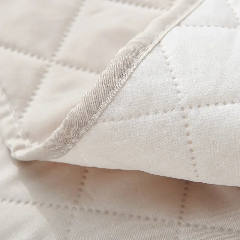 1 Seater Quilted Recliner Sofa Cover Pets Kids Anti-Slip Lazy Boy Chair Cover Armchair Covers Removable Solid Color Sofa Mat
