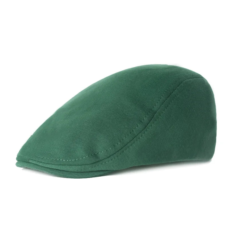 Solid Color Simple Felt Peaked Cap Men Women Flat Newsboy Caps Hip Hop Berets Gorras British Painters Hat Outdoor Sun Hat