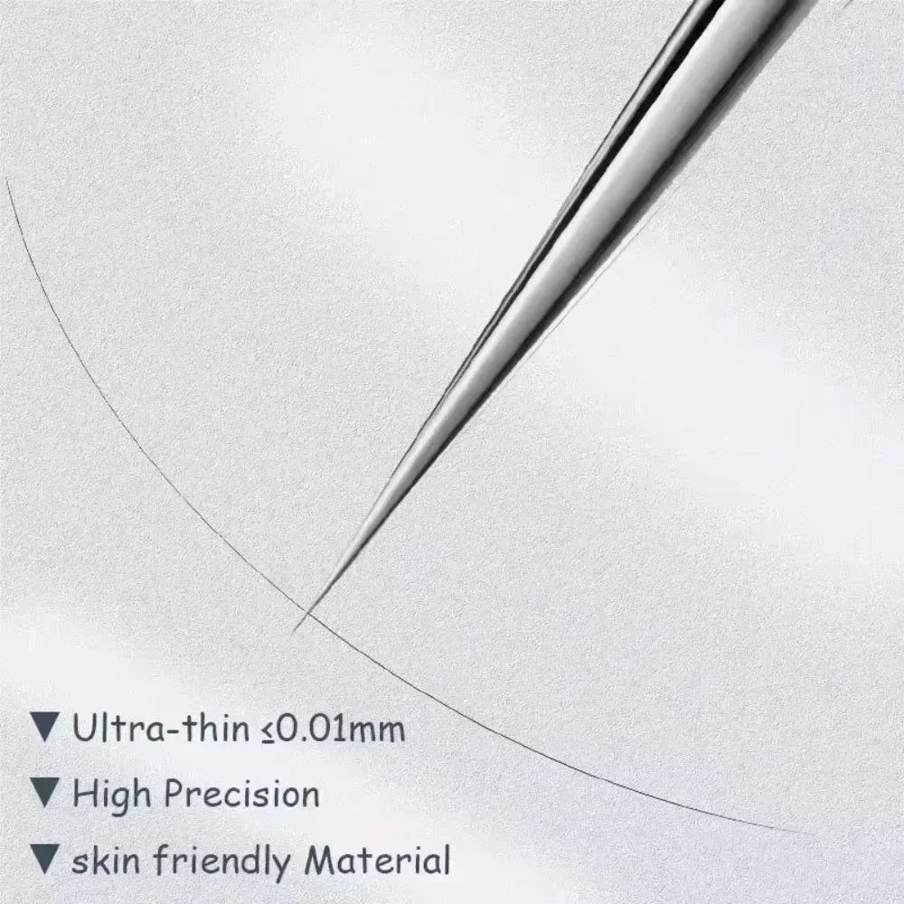 11Pcs Pro Acne Needles Blackhead Remover Ultra-fine No. 5 Cell Clips Pimples Tweezers Facial Pore Cleaning Face Skin Care Tools free Gift laptop stand