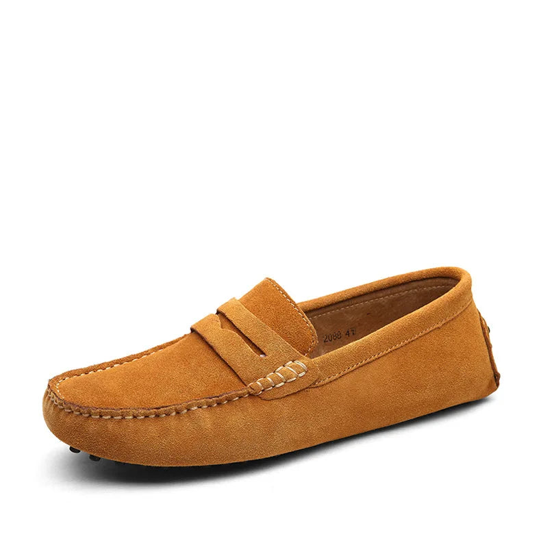 2025 New Fashion Men Casual Shoes Brand Leather Men Loafers Moccasins Slip on Men's Flats Male Driving Shoes Sneakers Sneaker