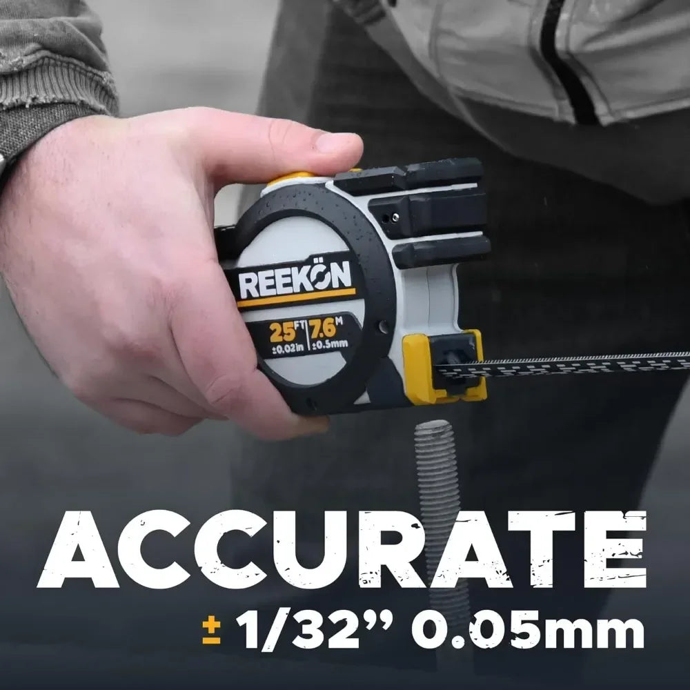 Tomahawk Digital Tape Measure - Professional Accurate Measuring Tool, Green Laser, E-Paper Measuring List,
