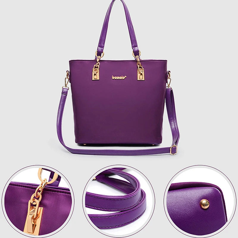 AMAZONY 2024 6PCS/SET Women Nylon Handbags Shoulder Crossbody Bag Purse Wallet Women Envelope Messenger Bags Female Composite Bag Fashion