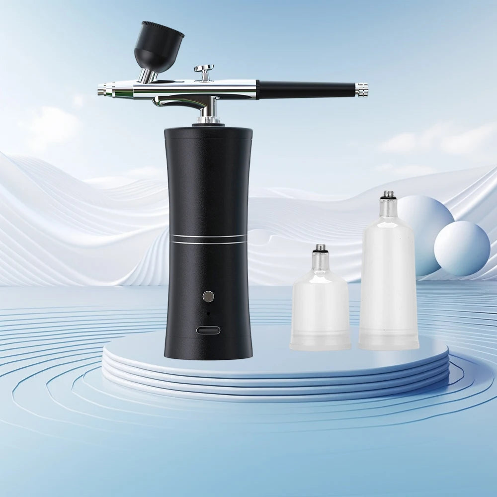 Wireless Portable Airbrush Kit with Compressor Electrical Handheld Spray Gun Coloring Tattoo Graffiti Graphic Model Power Tools