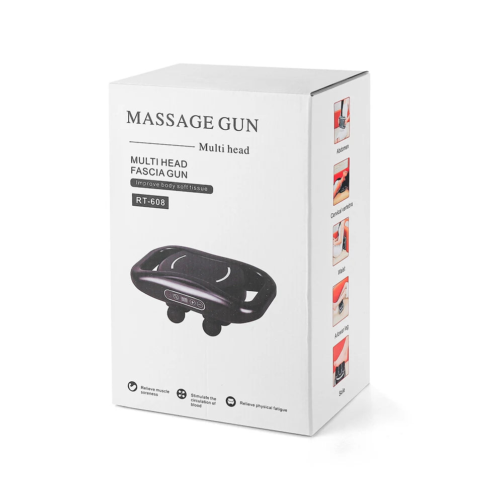 30-Head Fascia Gun High-Frequency Vibration Body Massage Gun Back and Waist Massager Neck Shoulder Massager Muscle masajeador