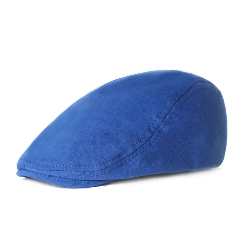 Solid Color Simple Felt Peaked Cap Men Women Flat Newsboy Caps Hip Hop Berets Gorras British Painters Hat Outdoor Sun Hat