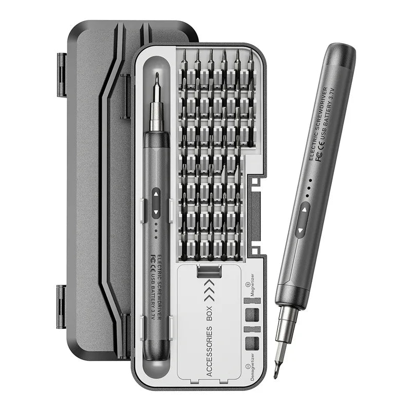Wireless Electric Screwdriver Set Precision Power Tool Kit Rechargeable Mini Small Bits for Mobile Cell computer Repair CRV