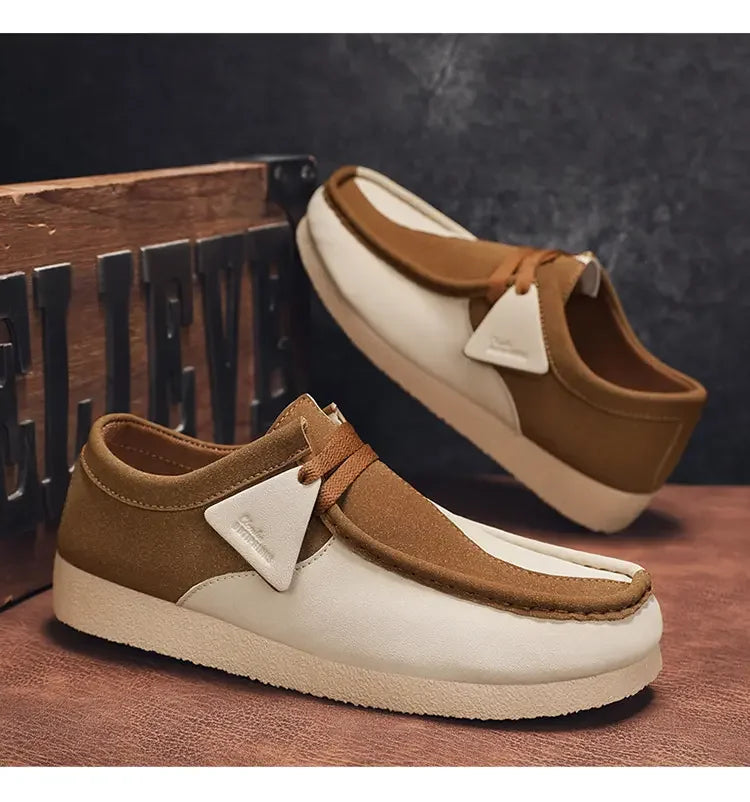 Spring New Retro Trendy One Step Fashion Men's Casual Shoes Outdoor Large Size Versatile Wear resistant Thick soled Men's Shoes