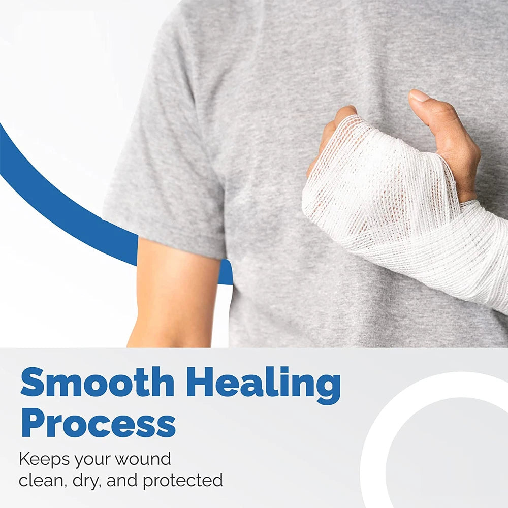 1 Rolls Premium Gauze Bandag Medical Tape,Breathable Flexible, Stretchable Gauze Wrap for First Aid Wound Care&Medical Supplies